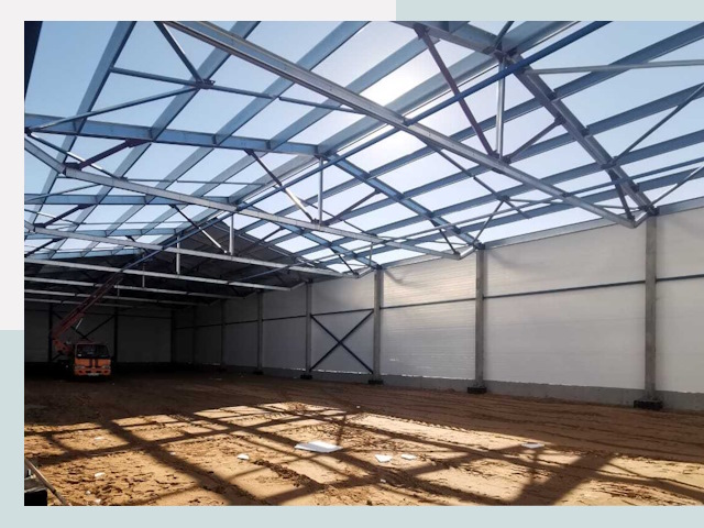 Строительство сенохранилищ в Белой Калитве