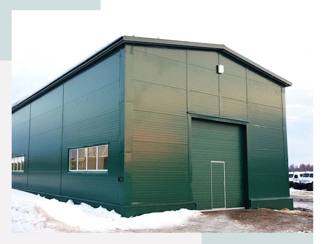 Двускатные ангары в Белой Калитве