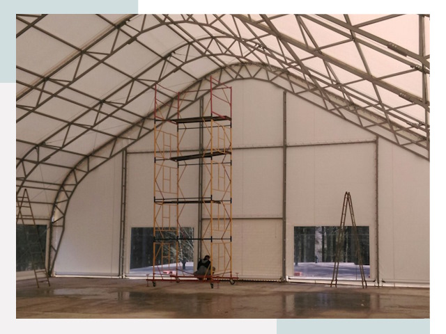 Шатровые ангары в Белой Калитве