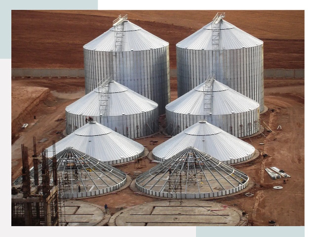 Строительство зерновых силосов в Белой Калитве