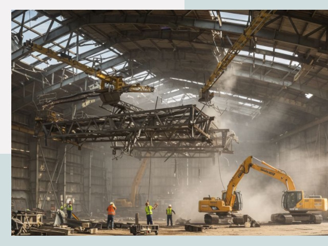 Демонтаж ангаров в Белой Калитве от 622 руб. за м²