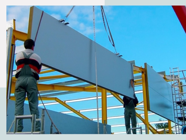 Монтаж сэндвич-панелей в Белой Калитве от 622 руб.